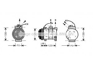 PRASCO AIAK015 kompresorius, oro kondicionierius 
 Oro kondicionavimas -> Kompresorius/dalys
4B0260805C, 4B0260805N, 4B0260805P