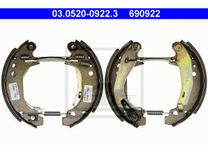 ATE 03.0520-0922.3 stabdžių trinkelių komplektas 
 Techninės priežiūros dalys -> Papildomas remontas
77 01 204 236