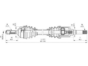 OPEN PARTS DRS6391.00 kardaninis velenas 
 Ratų pavara -> Kardaninis velenas
3273KJ, 3273KK, 3273KJ, 3273KK