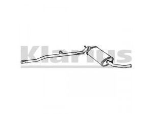 KLARIUS 260318 galinis duslintuvas 
 Išmetimo sistema -> Duslintuvas
022115315A, 022115315A, 022115315A