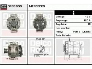 DELCO REMY DRB3900 kintamosios srovės generatorius 
 Elektros įranga -> Kint. sr. generatorius/dalys -> Kintamosios srovės generatorius