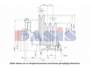 AKS DASIS 851290N magnetinė sankaba, oro kondicionieriaus kompresorius