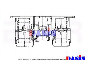 AKS DASIS 742870N vidaus pūtiklis 
 Šildymas / vėdinimas -> Orpūtė/dalys
0018308708, A0018308708