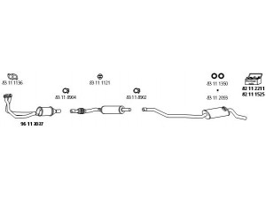 HJS VW_59 išmetimo sistema 
 Išmetimo sistema -> Išmetimo sistema, visa
