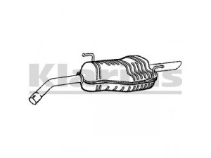 KLARIUS 220851 galinis duslintuvas 
 Išmetimo sistema -> Duslintuvas
46816690, 46816690