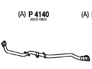 FENNO P4140 išleidimo kolektorius 
 Išmetimo sistema -> Išmetimo vamzdžiai
BM70290, B0010-19B00, B0010-19B01
