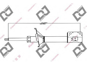 DJ PARTS DS1349GS amortizatorius 
 Pakaba -> Amortizatorius
4853087750, 4853087765, 4853087766