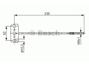 BOSCH 1 987 477 226 trosas, stovėjimo stabdys 
 Stabdžių sistema -> Valdymo svirtys/trosai
36402 4M600, 36402 AV910