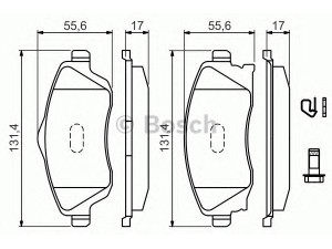 BOSCH 0 986 494 510 stabdžių trinkelių rinkinys, diskinis stabdys 
 Techninės priežiūros dalys -> Papildomas remontas
93176114, 93176114, 93 176 114