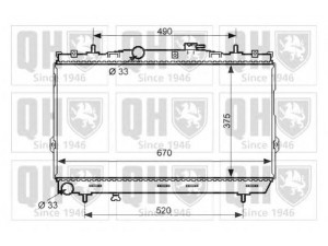 QUINTON HAZELL QER2199 radiatorius, variklio aušinimas 
 Aušinimo sistema -> Radiatorius/alyvos aušintuvas -> Radiatorius/dalys
25310-2D000