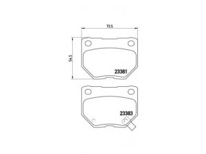 BREMBO P 56 054 stabdžių trinkelių rinkinys, diskinis stabdys 
 Techninės priežiūros dalys -> Papildomas remontas
4406004U86