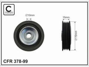 CAFFARO 378-99 kreipiantysis skriemulys, V formos rumbuotas diržas 
 Diržinė pavara -> V formos rumbuotas diržas/komplektas -> Laisvasis/kreipiamasis skriemulys
38942-P01-003, 38950-P2K-305
