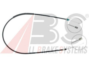 A.B.S. K10308 trosas, stovėjimo stabdys 
 Stabdžių sistema -> Valdymo svirtys/trosai
4745.F9, 96032561, 4745.F9, 96032561