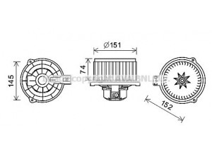 AVA QUALITY COOLING HY8429 elektrovariklis, vidinis pūtiklis 
 Šildymas / vėdinimas -> Orpūtė/dalys
971263Z000