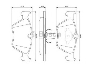 BOSCH 0 986 424 485 stabdžių trinkelių rinkinys, diskinis stabdys 
 Techninės priežiūros dalys -> Papildomas remontas
34 11 1 163 387, 34 11 1 164 330