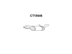 VENEPORTE CT15646 galinis duslintuvas 
 Išmetimo sistema -> Duslintuvas
9456132480, 1730N3