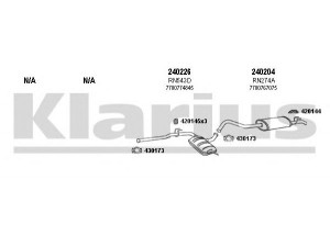 KLARIUS 720324E išmetimo sistema 
 Išmetimo sistema -> Išmetimo sistema, visa