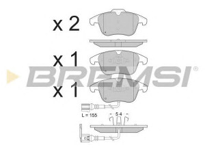 BREMSI BP3394 stabdžių trinkelių rinkinys, diskinis stabdys 
 Techninės priežiūros dalys -> Papildomas remontas
5N0698151, 5N0698151A, 5N0698151B