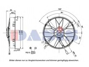 AKS DASIS 870415N ventiliatorius, radiatoriaus