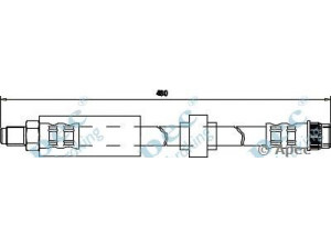 APEC braking HOS3436 stabdžių žarnelė 
 Stabdžių sistema -> Stabdžių žarnelės
7700834731, 8200019096