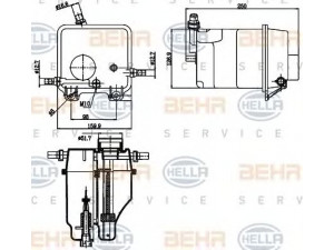 HELLA 8MA 376 755-211 išsiplėtimo bakelis, aušinimo skystis 
 Aušinimo sistema -> Radiatorius/alyvos aušintuvas -> Išsiplėtimo bakelis, variklio aušinimo skystis
17 13 7 501 959, 7 501 959