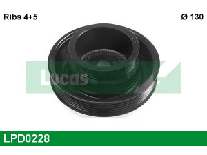 LUCAS ENGINE DRIVE LPD0228 skriemulys, alkūninis velenas 
 Diržinė pavara -> Dirželio skriemulys