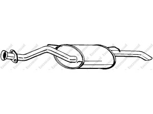 BOSAL 115-765 galinis duslintuvas 
 Išmetimo sistema -> Duslintuvas
GEX-33438, GEX-33601, WCG-10023