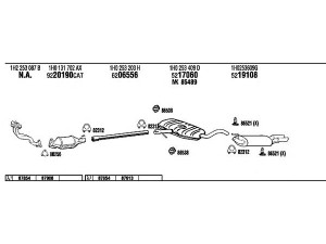 FONOS VW23035 išmetimo sistema 
 Išmetimo sistema -> Išmetimo sistema, visa