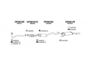 VENEPORTE 400195 išmetimo sistema 
 Išmetimo sistema -> Išmetimo sistema, visa