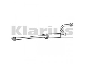 KLARIUS RR208M vidurinis duslintuvas 
 Išmetimo sistema -> Duslintuvas
GEX33489, GEX43489, GEX33489, GEX43489