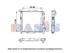 AKS DASIS 180014N radiatorius, variklio aušinimas