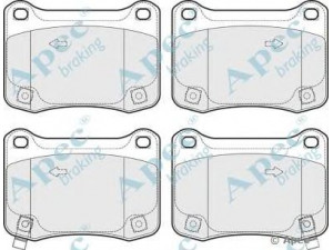 APEC braking PAD1673 stabdžių trinkelių rinkinys, diskinis stabdys
044660W030, 044660W30