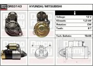 DELCO REMY DRS3143N starteris 
 Elektros įranga -> Starterio sistema -> Starteris
M1T25783G, M1T70283G, M1T71381