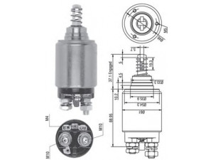 MAGNETI MARELLI 940113050262 solenoidinis jungiklis, starteris