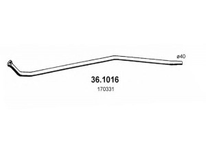 ASSO 36.1016 išleidimo kolektorius 
 Išmetimo sistema -> Išmetimo vamzdžiai
170331