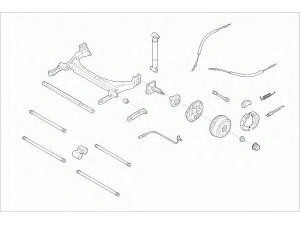 SACHS RENAU-MEGAN-RS007 vairavimo mechanizmas; rato pakaba 
 Ašies montavimas/vairavimo mechanizmas/ratai -> Prekių paieška pagal schemą
