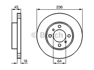 BOSCH 0 986 478 572 stabdžių diskas 
 Dviratė transporto priemonės -> Stabdžių sistema -> Stabdžių diskai / priedai
MB699282, MB699283, MB950922, MR449769