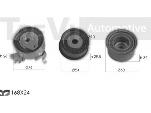 TREVI AUTOMOTIVE KD1384 paskirstymo diržo komplektas 
 Techninės priežiūros dalys -> Papildomas remontas