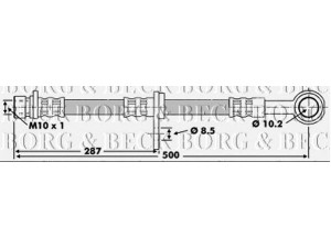 BORG & BECK BBH6202 stabdžių žarnelė 
 Stabdžių sistema -> Stabdžių žarnelės
46410-SK3-E01, 46410SK3E01, GBH251
