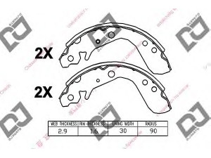 DJ PARTS BS1331 stabdžių trinkelių komplektas 
 Techninės priežiūros dalys -> Papildomas remontas
01431SAA000, 01431SAET01, 01432SAA000