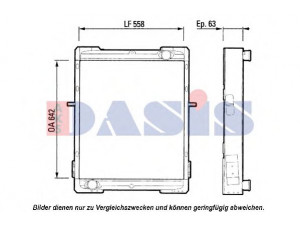 AKS DASIS 390190T radiatorius, variklio aušinimas
5000288442, 5000294349