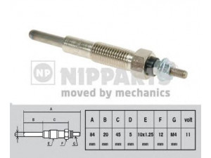 NIPPARTS J5715008 kaitinimo žvakė 
 Kibirkšties / kaitinamasis uždegimas -> Kaitinimo kaištis
MD301950