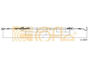 COFLE 11.0639 akceleratoriaus trosas 
 Variklis -> Oro tiekimas -> Akceleratoriaus trosas/jungtis
701721555AA