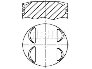 MAHLE ORIGINAL S51190 stūmoklis