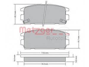 METZGER 1170585 stabdžių trinkelių rinkinys, diskinis stabdys 
 Techninės priežiūros dalys -> Papildomas remontas
58302H1A00, 58302H1A10