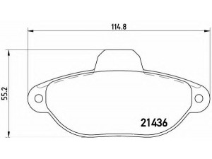 BREMBO P 23 160 stabdžių trinkelių rinkinys, diskinis stabdys 
 Techninės priežiūros dalys -> Papildomas remontas
5892736, 5892737, 71737179, 71769056