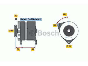 BOSCH 0 986 034 470 kintamosios srovės generatorius 
 Elektros įranga -> Kint. sr. generatorius/dalys -> Kintamosios srovės generatorius
1005351, 5023531, 5026113, 86AB 10300 MB