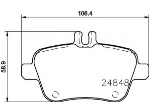 HELLA 8DB 355 021-791 stabdžių trinkelių rinkinys, diskinis stabdys 
 Techninės priežiūros dalys -> Papildomas remontas
0064208120, 0074209620, A0064208120