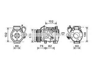 AVA QUALITY COOLING TOK664 kompresorius, oro kondicionierius 
 Oro kondicionavimas -> Kompresorius/dalys
883206A320, 883206A320