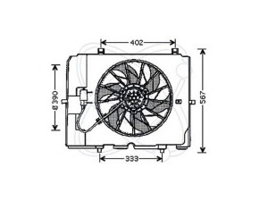 ELECTRO AUTO 32VM007 ventiliatorius, radiatoriaus 
 Aušinimo sistema -> Oro aušinimas
0005401588, 2105052355